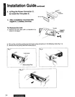 Предварительный просмотр 24 страницы Panasonic CQ-DFX85 Operating Operating Instructions Manual