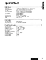 Предварительный просмотр 31 страницы Panasonic CQ-DFX85 Operating Operating Instructions Manual