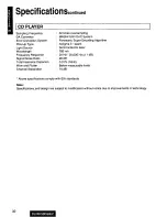 Предварительный просмотр 32 страницы Panasonic CQ-DFX85 Operating Operating Instructions Manual