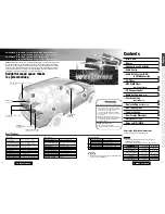 Предварительный просмотр 2 страницы Panasonic CQ-DFX903N Operating Instructions Manual