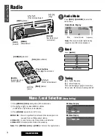 Предварительный просмотр 8 страницы Panasonic CQ-DFX972N Operating Instructions Manual