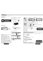 Предварительный просмотр 10 страницы Panasonic CQ-DFX983N Operating Instructions Manual