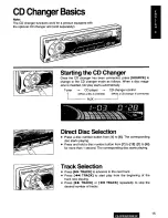 Предварительный просмотр 15 страницы Panasonic CQ-DFX99 Operating Operating Instructions Manual