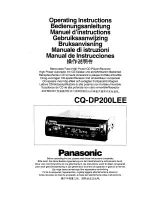 Panasonic CQ-DP200LEE Operating Instructions Manual preview