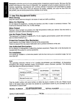 Предварительный просмотр 2 страницы Panasonic CQ-DP202 Operating Instructions Manual