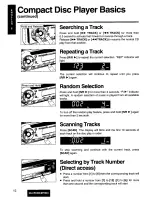 Предварительный просмотр 12 страницы Panasonic CQ-DP202 Operating Instructions Manual