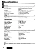 Предварительный просмотр 26 страницы Panasonic CQ-DP202 Operating Instructions Manual