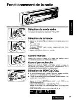 Предварительный просмотр 29 страницы Panasonic CQ-DP202 Operating Instructions Manual