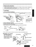 Предварительный просмотр 39 страницы Panasonic CQ-DP202 Operating Instructions Manual