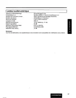 Предварительный просмотр 47 страницы Panasonic CQ-DP202 Operating Instructions Manual