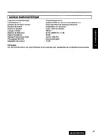 Предварительный просмотр 47 страницы Panasonic CQ-DP22 Operating Operating Instructions Manual