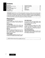 Preview for 2 page of Panasonic CQ-DP303W Operating Instructions Manual