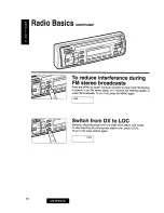 Preview for 16 page of Panasonic CQ-DP34LEE Operating Instructions Manual