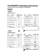 Предварительный просмотр 3 страницы Panasonic CQ-DP655EW Operating Instructions Manual