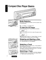 Предварительный просмотр 9 страницы Panasonic CQ-DP655EW Operating Instructions Manual