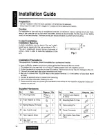 Предварительный просмотр 19 страницы Panasonic CQ-DP655EW Operating Instructions Manual