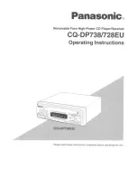 Предварительный просмотр 1 страницы Panasonic CQ-DP728EU User Manual