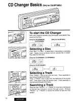 Предварительный просмотр 12 страницы Panasonic CQ-DP728EU User Manual