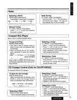 Предварительный просмотр 19 страницы Panasonic CQ-DP730EUC User Manual