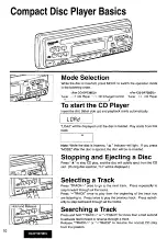 Preview for 10 page of Panasonic CQ-DP738 Operating Instructions Manual