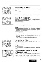 Preview for 11 page of Panasonic CQ-DP738 Operating Instructions Manual