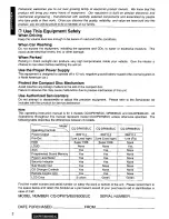 Предварительный просмотр 2 страницы Panasonic CQ-DP830EUC User Manual