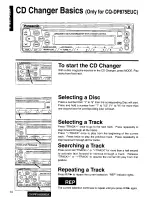 Предварительный просмотр 14 страницы Panasonic CQ-DP830EUC User Manual