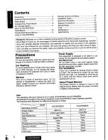 Preview for 2 page of Panasonic CQ-DP835EW Operating Instructions Manual