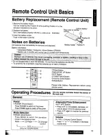 Preview for 14 page of Panasonic CQ-DP835EW Operating Instructions Manual