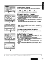 Предварительный просмотр 11 страницы Panasonic CQ-DP930 Operating Operating Instructions Manual