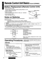 Предварительный просмотр 16 страницы Panasonic CQ-DP930 Operating Operating Instructions Manual