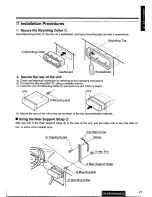 Предварительный просмотр 21 страницы Panasonic CQ-DP930 Operating Operating Instructions Manual