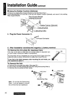 Предварительный просмотр 22 страницы Panasonic CQ-DP930 Operating Operating Instructions Manual