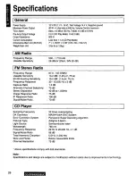 Предварительный просмотр 28 страницы Panasonic CQ-DP930 Operating Operating Instructions Manual