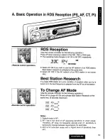 Предварительный просмотр 19 страницы Panasonic cq-dpg55len Operating Instructions Manual