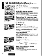 Предварительный просмотр 22 страницы Panasonic cq-dpg55len Operating Instructions Manual