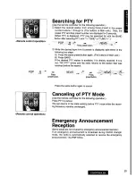 Предварительный просмотр 25 страницы Panasonic cq-dpg55len Operating Instructions Manual