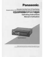 Panasonic CQ-DPG570 Operating Operating Manual предпросмотр