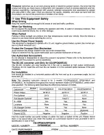 Предварительный просмотр 2 страницы Panasonic CQ-DPG600 Operating Operating Instructions Manual