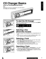 Предварительный просмотр 15 страницы Panasonic CQ-DPG600 Operating Operating Instructions Manual