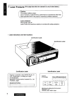 Предварительный просмотр 6 страницы Panasonic CQ-DPG605 Operating Operating Instructions Manual