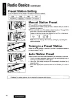 Предварительный просмотр 12 страницы Panasonic CQ-DPG605 Operating Operating Instructions Manual