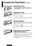 Предварительный просмотр 14 страницы Panasonic CQ-DPG605 Operating Operating Instructions Manual