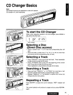 Предварительный просмотр 15 страницы Panasonic CQ-DPG605 Operating Operating Instructions Manual