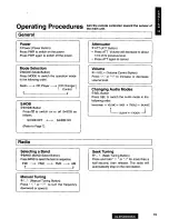 Предварительный просмотр 19 страницы Panasonic CQ-DPG605 Operating Operating Instructions Manual