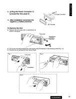 Предварительный просмотр 25 страницы Panasonic CQ-DPG605 Operating Operating Instructions Manual