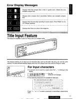 Предварительный просмотр 17 страницы Panasonic CQ-DPX105 Operating Operating Manual