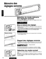 Предварительный просмотр 50 страницы Panasonic CQ-DPX105 Operating Operating Manual