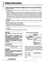 Предварительный просмотр 2 страницы Panasonic CQ-DPX152 Operating Instructions Manual