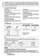 Предварительный просмотр 4 страницы Panasonic CQ-DPX152 Operating Instructions Manual